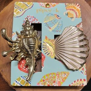 🐚 NEW Piper K Shell & Conch Hair Clips 🐚